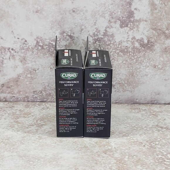 2 Curad Compression Glove Hand Support Ironman Performance Series Universal OSFM - Picture 6 of 8